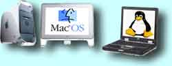 Pueden que estar seguros que a esta Power Mac poca gracia le hace esta HP Compaq Bussines Notebook NX5000 dotada con Suse Linux 9.0