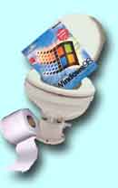 Queridos usuarios de Windows 98: ...parece que el soporte t�cnico de Microsoft se va al ca�o, tal como muestra esta imagen oficial que dio Billy cuando se lo consult� sobre la continuidad de este sistema operativo...